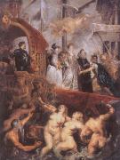 Peter Paul Rubens The Landing of Marie de-Medici at Marseille oil painting artist